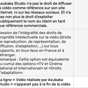Options Proposées - Incluses ou Supplémentaires Page 5