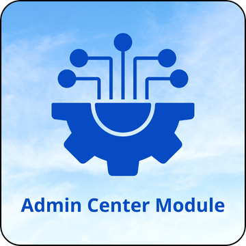 Admin Center module icon showing user and device management, access control, and centralized system 