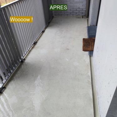 nettoyage balcon terrasse appartement