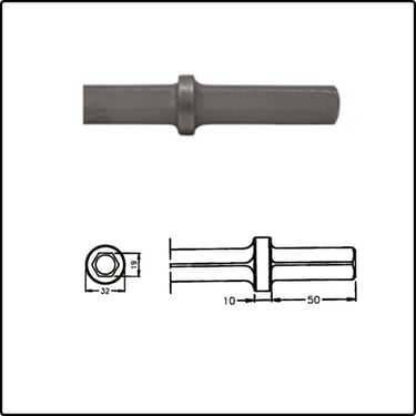Puntero neumático 19x50. Para T3. T5. 