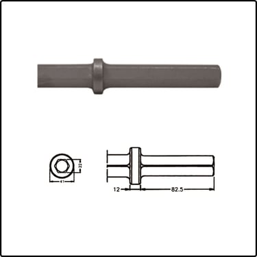 Puntero neumático 22x82,5. para EM555. IR9. TCD20. Topac. LA+. Atlas copco. Ingersoll rand