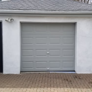 New Clopay garage door installed for a client in Medford, MA