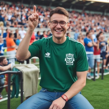 A close-up view of a sports logo on a fabric surface featuring an abstract eagle in a circular emblem. The logo includes the text 'TJ SOKOL HEJTMÁNKOVICE' in yellow against a dark background, with a pattern of white harlequin-like lines.