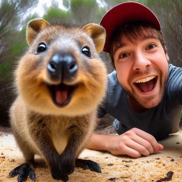 A quokka from Rottnest Island, Perth, Western Australia