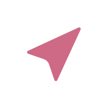 a pink paper airplane with a pink arrow