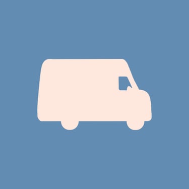 a drawing of a van