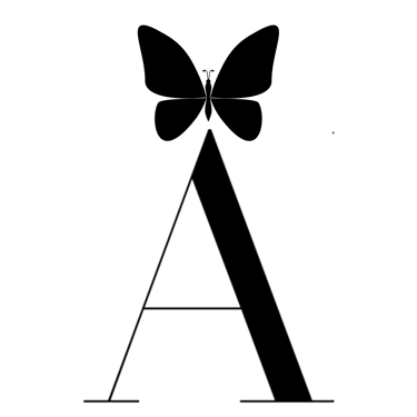 logo A avec un papillon de la marque Anaïs Ricard