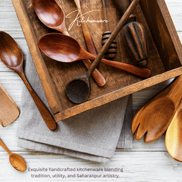 wooden kitchen ware by lakri-kala