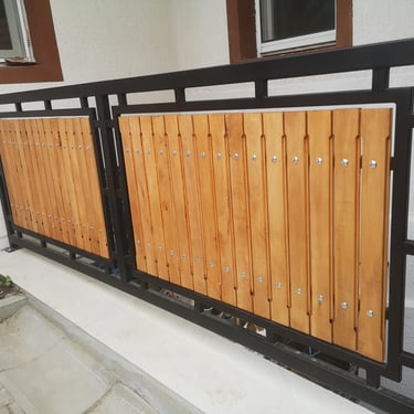 korlát, balustrada metalica, fémkorlát, csikszereda