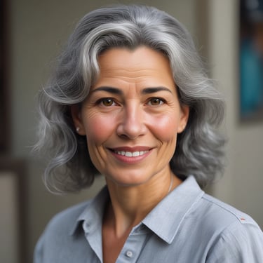 woman wearing black crew-neck shirt