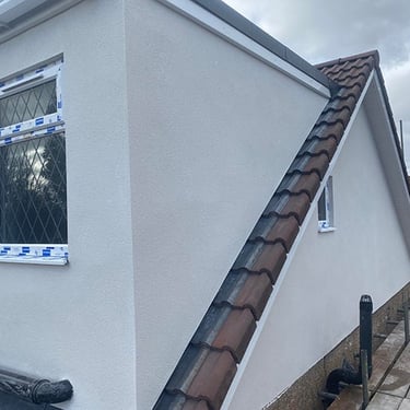 Photo of loft extension with K-rend in Bristol