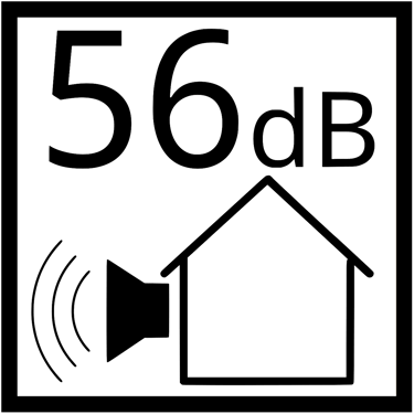 isores bloko garsas 56 db ikona