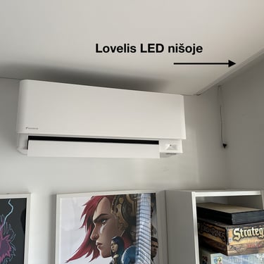 baltas daikin stylish vidaus blokas ftxa35aw sumontuotas kambaryje virs paveiklu