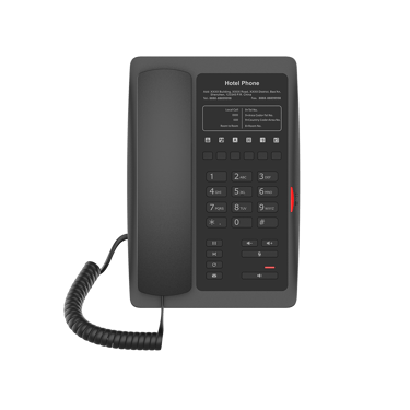 a black phone phone with a black phone in front of it