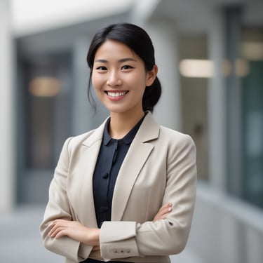 woman wearing black crew-neck shirt