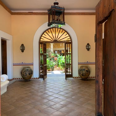 Folie of the Vibrant Spanish retreat house in San Felipe del Agua Oaxaca