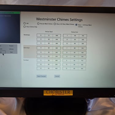 Chorister Westminster Program Screen