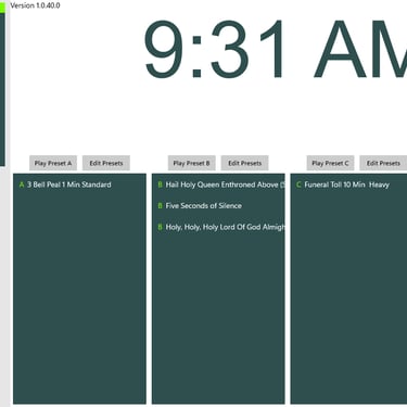 Chorister Home Screen