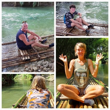 thailand khao lak bamboo rafting