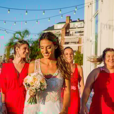 boda testigos damas de honor previa novia