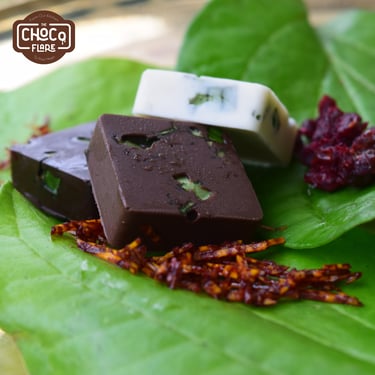 a chocolate bar with chocolates and betelnut paan by chocoflare