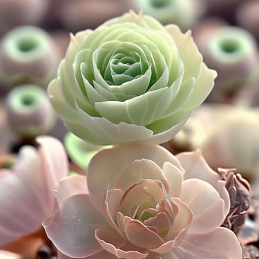  Greenovia Webb & Berthel (Mountain Rose)