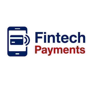 a phone with the words fintech payments on it