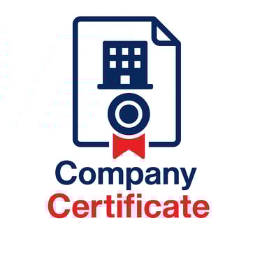 a company logo with a red bow tie and a red bow tie