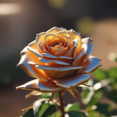 Close-up of a delicate handmade necklace with intricate details and a warm glow.