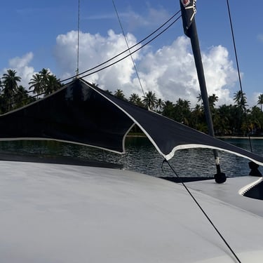 toile d'ombrage cockpit avant