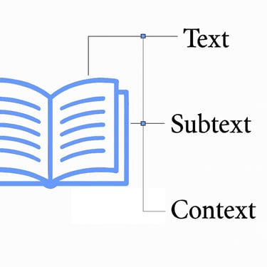 A Semantic Analysis Diagram used for education in a writing masterclass course on Udemy.