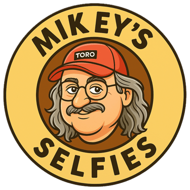 Character Mikey Takes Memorable Selfies of Small Towns