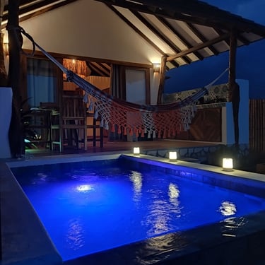 alt="Hotel frente al mar Caribe en Dibulla con piscina y ambiente familiar"