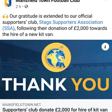 SSA donate £2000 towards hire of new kit van