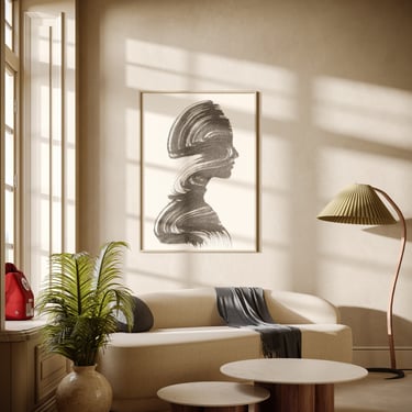 a living room with a couch and a table