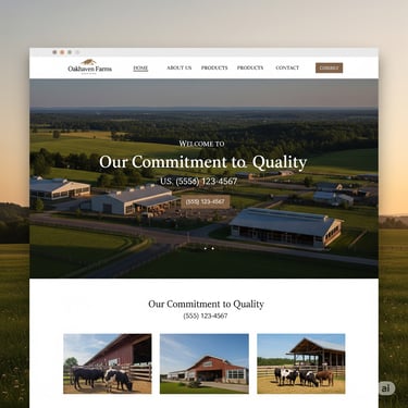 Large Ag Business Website builder