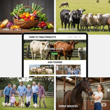 the best website builder for your farm, Ranch website, stable or Farm to table website