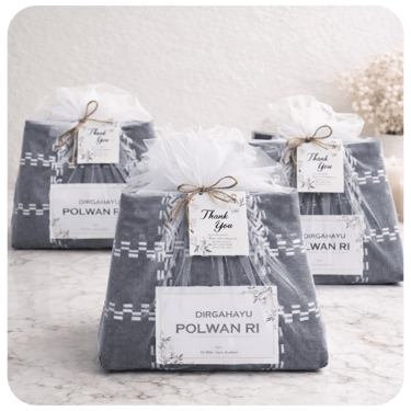 Souvenir tas anyaman plastik handmade untuk acara POLWAN RI hasil pemesanan grosir