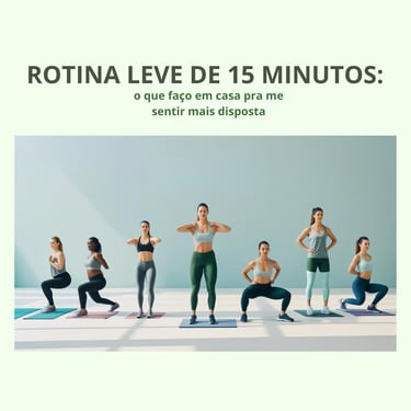 Demonstração de rotina leve de movimento para mulheres com pouco tempo