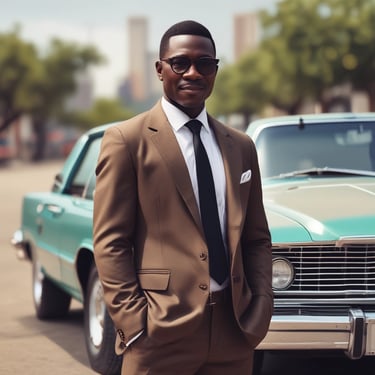 man standing near balcony