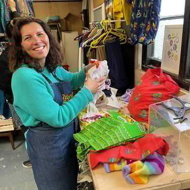 lady organising clothes 