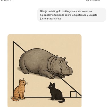 Captura de prompt a ChatGPT y resultado; imagen bastante aproximada  a lo que se pretende.