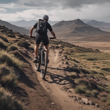 A group of people are walking towards a coastal hotel with large signage visible. The building is situated near a cliff adorned with greenery and other structures. Various flags, including one of France, are displayed prominently. The sky is clear and blue.