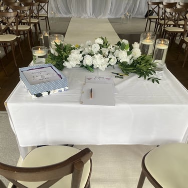 Beginning of Wedding Ceremony With Script and Certificate on a Table