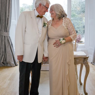 Couple at the end of their Renewal of Vows Ceremony