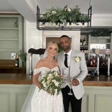 Couple At The End Of Their Wedding Ceremony