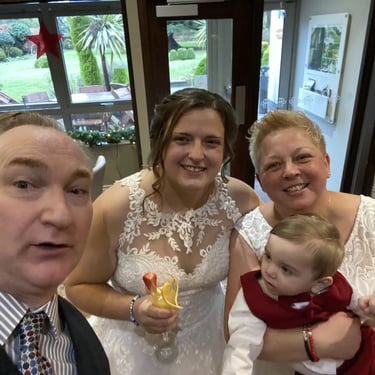 David Allbutt Celebrant With Couple At The End Of Their Wedding Ceremony