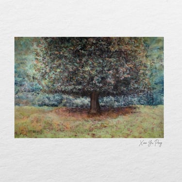 A richly textured fine art interpretation of a majestic tree, created during the Swellendam Art and Photography Retreat