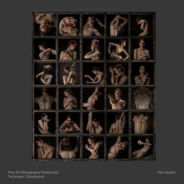 Storyboard fine art photography by student Mia Joubert.