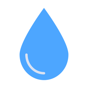 an illustration of a blue water droplet
